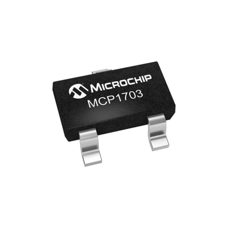 30 pcs - Microchip MCP1703T-5002E/CB, 1 Low Dropout Voltage, Voltage Regulator 250mA, 5 V 3-Pin, SOT-23A