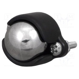 1 pcs x POLOLU - BALL CASTER WITH 1/2' METAL BALL - Ball casters, Kit: ball,nut x2,housing,washer x2,screw x2