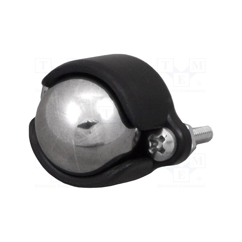 1 pcs x POLOLU - BALL CASTER WITH 1/2' METAL BALL - Ball casters, Kit: ball,nut x2,housing,washer x2,screw x2