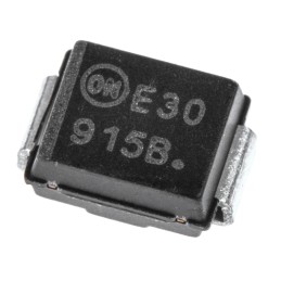 100 pcs - onsemi, 3.9V Zener Diode 5% 3 W SMT 2-Pin SMB