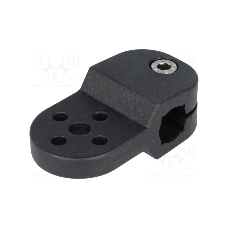 1 pcs x ELESA+GANTER - 440148 - Holder, D: 12mm, S: 10mm, polyamide, Mount.hole diam: 6.2mm