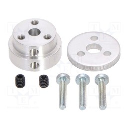 1 pcs x POLOLU - POLOLU-2673 - Bracket wheel, Kit: adapter,mounting screws, Shaft: D spring