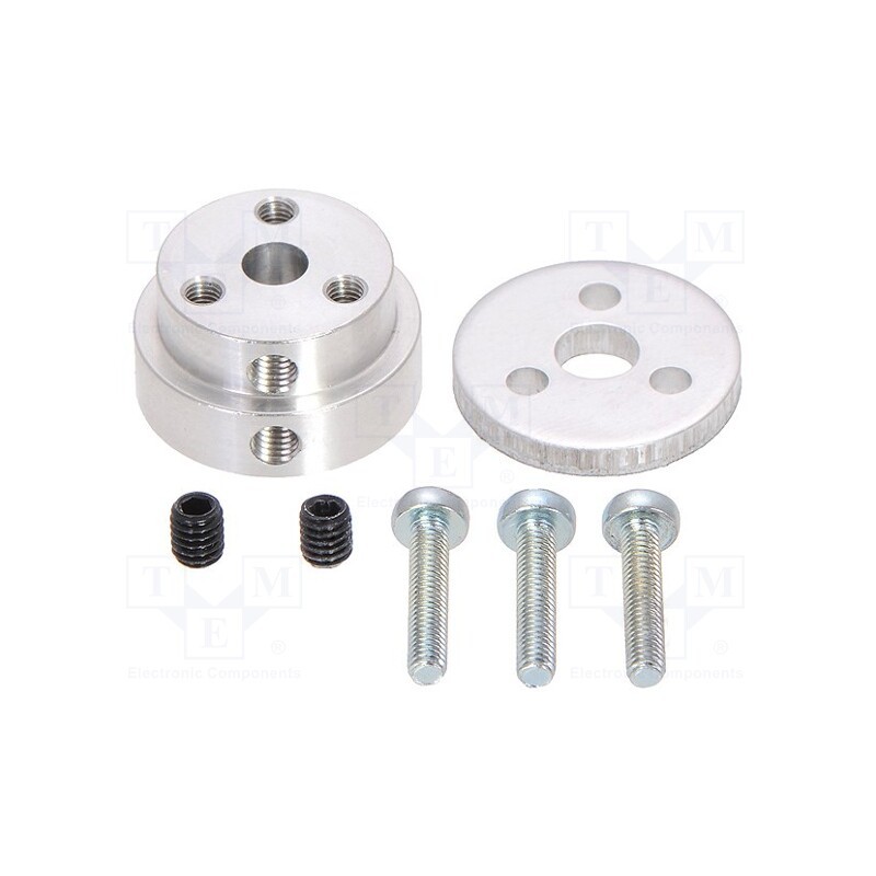 1 pcs x POLOLU - POLOLU-2673 - Bracket wheel, Kit: adapter,mounting screws, Shaft: D spring