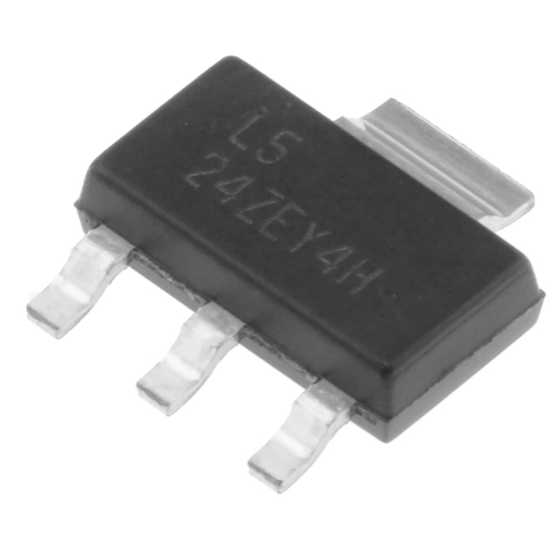 25 pcs - Texas Instruments LM317MQDCYR, 1 Linear Voltage, Voltage Regulator 500mA, 1.25 - 37 V 3+Tab-Pin, SOT-223