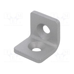 1 pcs x ELESA+GANTER - GN 967-20-20-L-1-SR - Angle bracket, for profiles, W: 20mm, H: 20mm, L: 20mm, steel, silver
