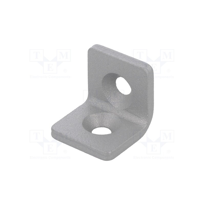 1 pcs x ELESA+GANTER - GN 967-20-20-L-1-SR - Angle bracket, for profiles, W: 20mm, H: 20mm, L: 20mm, steel, silver
