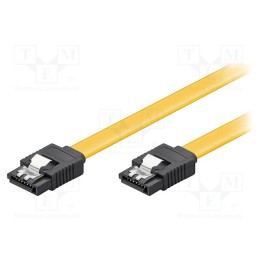1 pcs x Goobay - 95019 - Cable: SATA, SATA L-Type plug,both sides, 0.3m, yellow