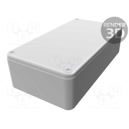 1 pcs x HAMMOND - 1590BOR - Enclosure: multipurpose, X: 60mm, Y: 112mm, Z: 31mm, 1590, aluminium