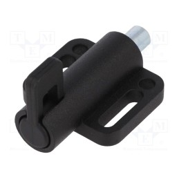 1 pcs x ELESA+GANTER - GN 416-8-38-S - Spring latch, for profiles, W: 38mm, Mat: zinc alloy, F1: 21N, Ø: 8mm