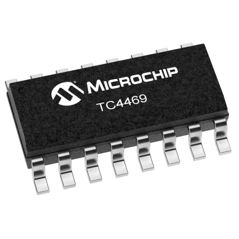 50 pcs - Microchip TC4469COE713, 1.2 A, 18V 16-Pin, SOIC