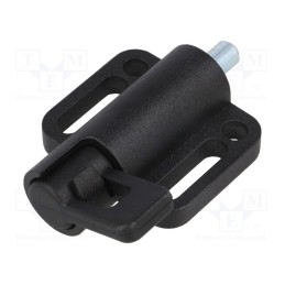1 pcs x ELESA+GANTER - GN 416-6-38-R1 - Spring latch, for profiles, W: 38mm, Mat: zinc alloy, F1: 21N, Ø: 6mm