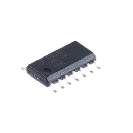 50 pcs - onsemi MM74HC14MX Hex Schmitt Trigger CMOS Inverter, 14-Pin SOIC