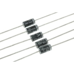 50 pcs - Vishay SA12A-E3/54, Uni-Directional TVS Diode, 500W, 2-Pin DO-15