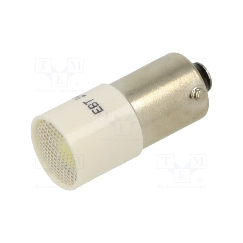 1 pcs x CML INNOVATIVE TECHNOLOGIES - 1880235W - Indicator: LED, BA9S,T10, white, plastic, 24VAC, 24VDC, -20÷60°C