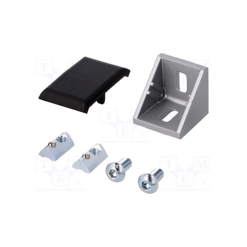 1 pcs x FATH - 093W301N06S03 - Angle bracket, for profiles, Width of the groove: 6mm, Size: 30mm
