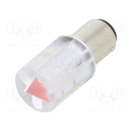 1 pcs x CML INNOVATIVE TECHNOLOGIES - 18560350 - Indicator: LED, BA15D,T20, red, plastic, 24VAC, 24VDC, -20÷60°C