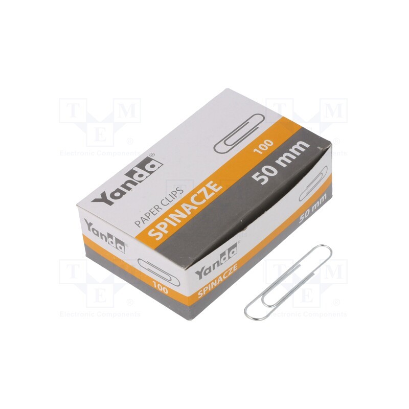 5 pcg x YANDA - 5903364265359 - Paper clips, 100pcs.