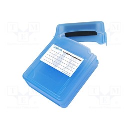 1 pcs x LOGILINK - UA0132 - Hard discs housing: 2,5', Enclos.mat: plastic, blue