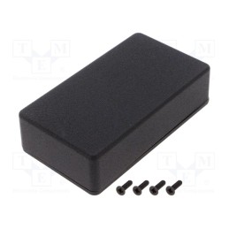 1 pcs x HAMMOND - 1550BBK - Enclosure: multipurpose, X: 64mm, Y: 115mm, Z: 30mm, 1550, aluminium