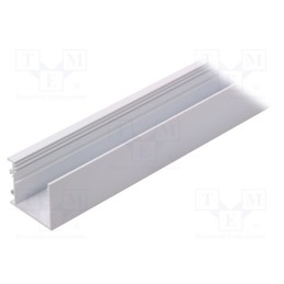 1 pcs x TOPMET - V3090001 - Profiles for LED modules, white, L: 1m, VARIO30-03, aluminium
