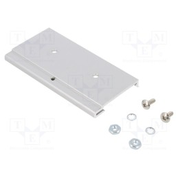 1 pcs x HAMMOND - 1427DIN100M - DIN rail mounting bracket, aluminium, 100mm, Rail: TS35