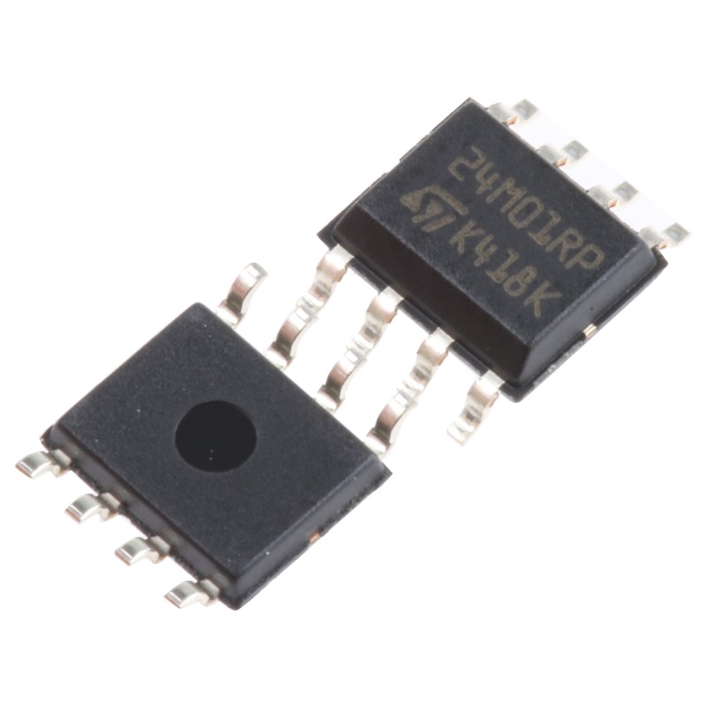 10 pcs - STMicroelectronics M24M01-RMN6TP, 1Mbit Serial EEPROM Memory, 500ns 8-Pin SOIC Serial-I2C