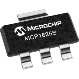 40 pcs - Microchip MCP1825ST-3302E/DB, 1 Low Dropout Voltage, Voltage Regulator 500mA, 3.3 V 3-Pin, SOT-223