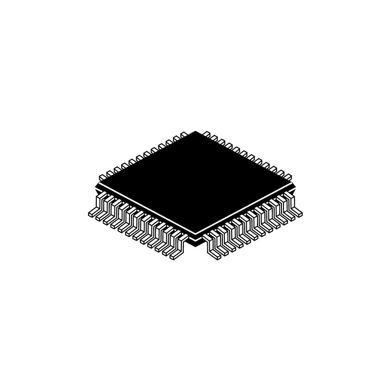 1 pcs - Texas Instruments, Audio DAC Quad 24 bit-, 216ksps, 0.5%FSR Serial (SPI), 48-Pin TQFP