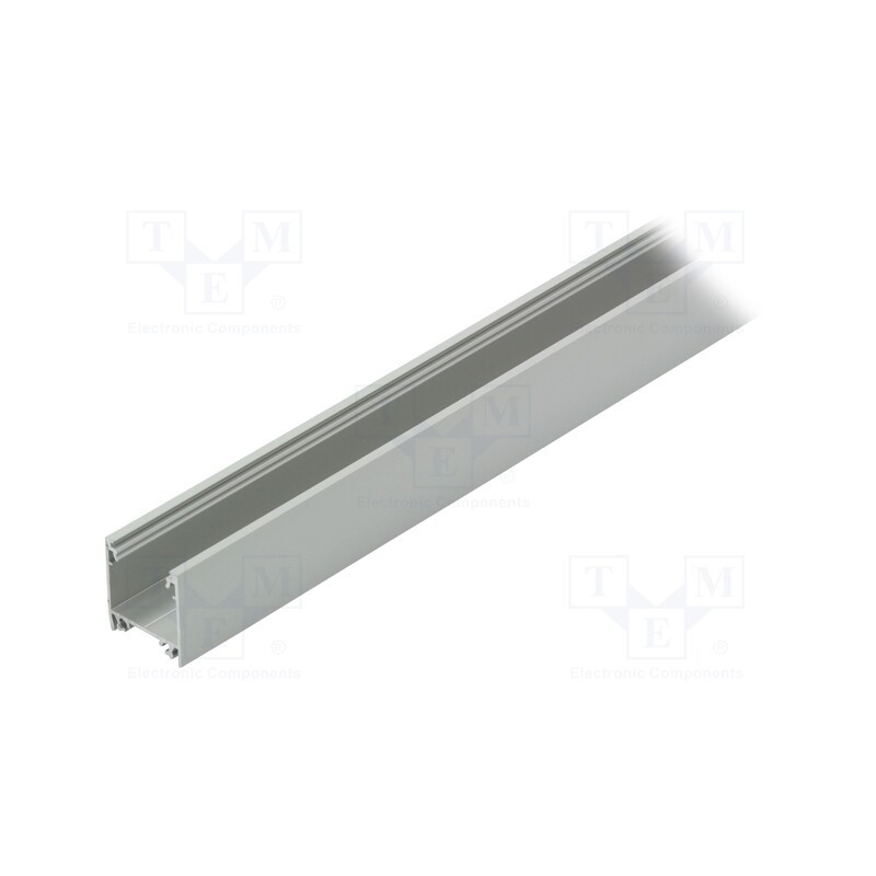 1 pcs x TOPMET - C1010020S - Profiles for LED modules, natural, L: 1m, LINEA20, aluminium
