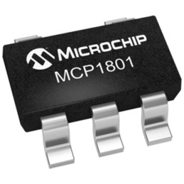 10 pcs - Microchip MCP1801T-5002I/OT, 1 Low Dropout Voltage, Voltage Regulator 150mA, 5 V 5-Pin, SOT-23