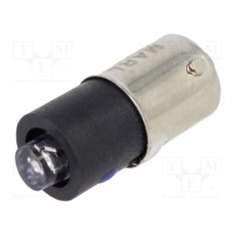 1 pcs x MARL - 215-930-21-38 - LED lamp, blue, BA9S, 12VDC, No.of diodes: 1, -30÷85°C, 5mm