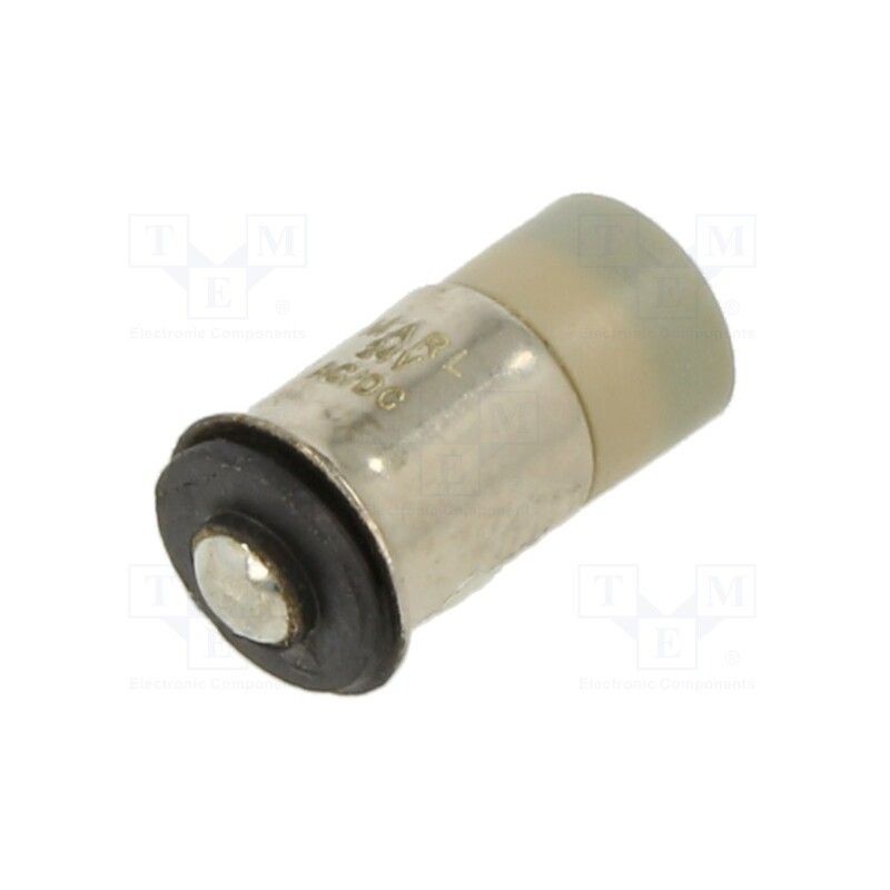 1 pcs x MARL - 236-046-98 - LED lamp, white cold, SX6s, 24VDC, 24VAC, -30÷85°C, Bulb: T3 1/4