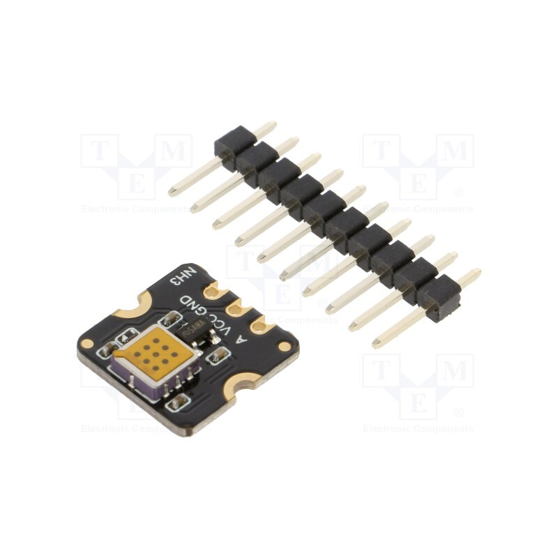 1 pcs x DFROBOT - SEN0567 - Sensor: gas level, ammonia (NH3), 3.3÷5VDC, 13x13x2.5mm, -10÷50°C