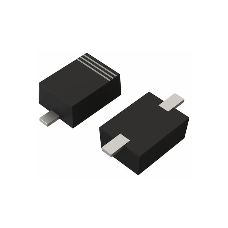 50 pcs - ROHM, 10V Zener Diode 200 mW SMT 2-Pin SOD-323FL