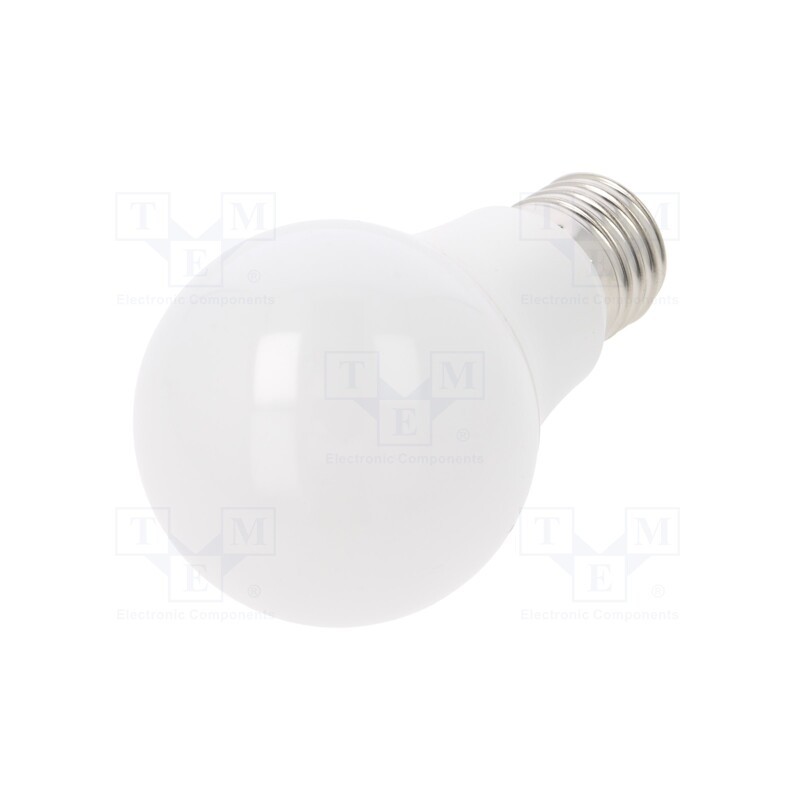 1 pcs x V-TAC - SKU 217262 - LED lamp, cool white, E27, 220/240VAC, 806lm, P: 8.5W, 200°, 6500K
