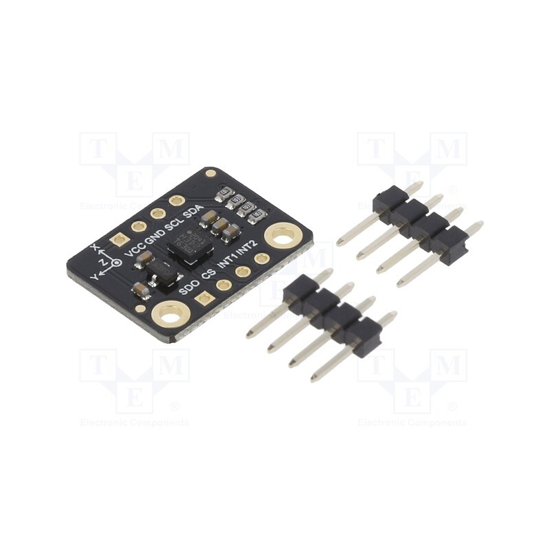 1 pcs x DFROBOT - SEN0408 - Sensor: accelerometer, 3.3VDC, I2C,SPI, H3LIS200DL, ±100,±200g