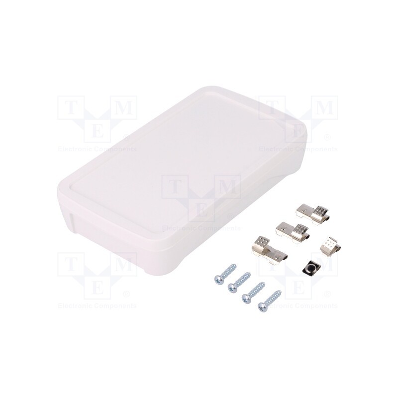 1 pcs x BOPLA - BOP 500 BE4MC-9016 -AS - Enclosure: multipurpose, X: 75mm, Y: 130mm, Z: 26mm, BoPad, ABS, IP40