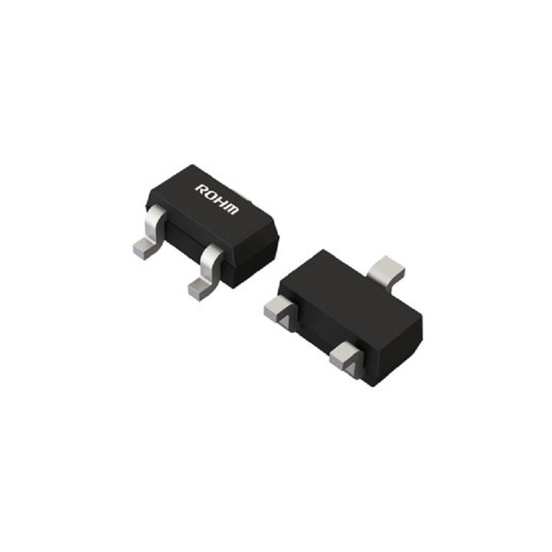 50 pcs - ROHM 2SA2018E3HZGTL PNP Transistor, 500 mA, -12 V, 3-Pin EMT3