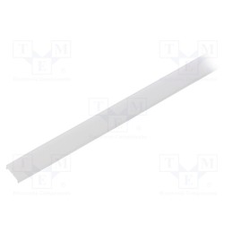 1 pcs x KLUu015a - B17037S_1 - Cover for LED profiles, satin, 1m, LIGER-11, push-in