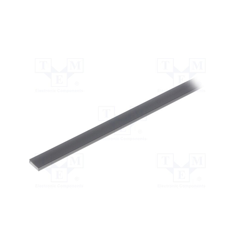 1 pcs x KLUu015a - B17037B_1 - Cover for LED profiles, black, 1m, LIGER-11, push-in