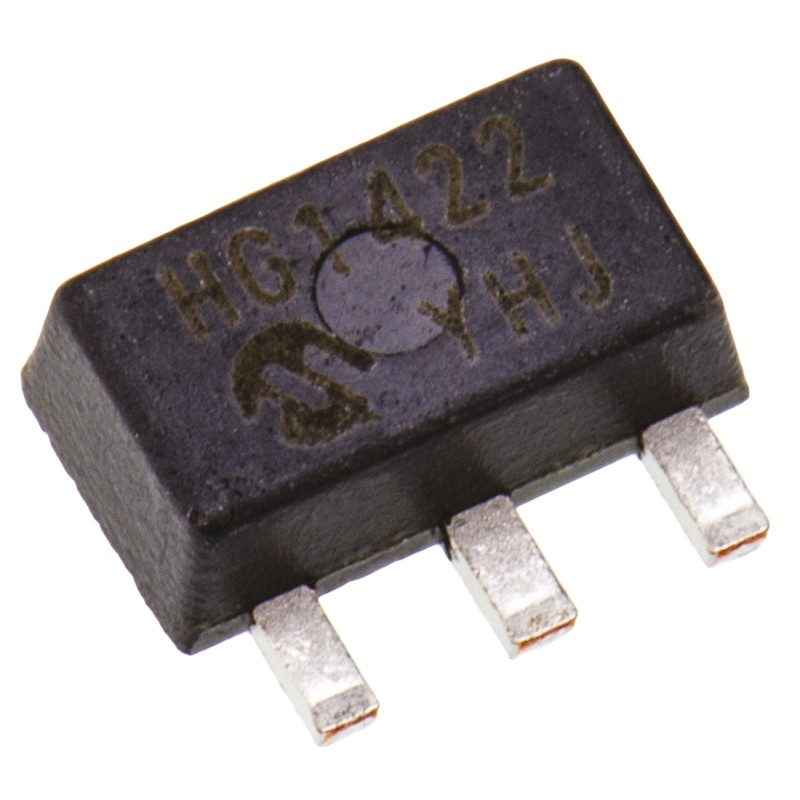 30 pcs - Microchip MCP1702T-3302E/MB, 1 Low Dropout Voltage, Voltage Regulator 250mA, 3.3 V 3-Pin, SOT-89