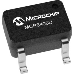 50 pcs - MCP6496UT-E/LT Microchip, Operational Amplifier, Op Amp, RRIO, 30MHz, 1.8 - 5.5 V, 5-Pin SC-70