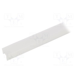 1 pcs x KLUu015a - B17013S_1 - Cover for LED profiles, satin, 1m, G22S, push-in