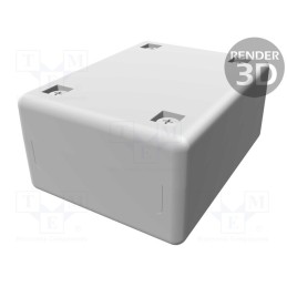 1 pcs x HAMMOND - MB655030 - Enclosure: multipurpose, X: 50mm, Y: 65mm, Z: 30mm, MB, polystyrene