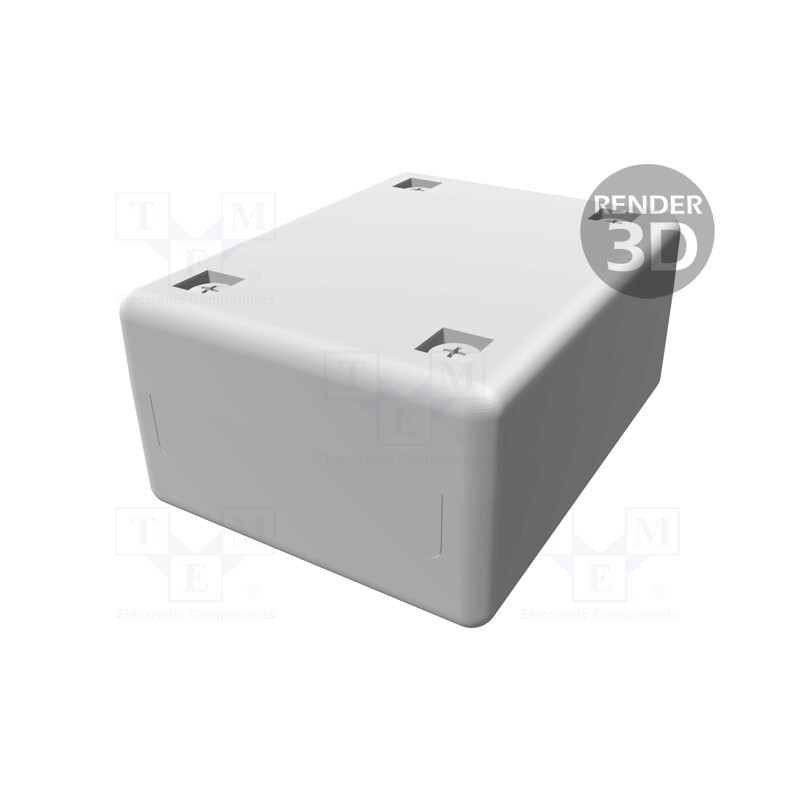 1 pcs x HAMMOND - MB655030 - Enclosure: multipurpose, X: 50mm, Y: 65mm, Z: 30mm, MB, polystyrene