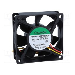 1 pcs x SUNON - PMD1207PTB1-A.(2).F.GN - Fan: DC, axial, 12VDC, 70x70x25mm, 83.25m3/h, 45dBA, ball bearing