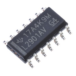 50 pcs - LM2901AVQDRG4 Texas Instruments, Quad Comparator, Open Collector O/P, 1.3μs 3 - 28 V 14-Pin SOIC