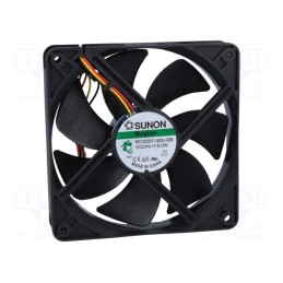 1 pcs x SUNON - MEC0252V1-000U-G99 - Fan: DC, axial, 24VDC, 120x120x25mm, 183.83m3/h, 44.5dBA, Vapo