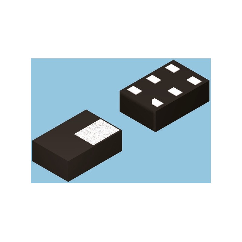 20 pcs - Nexperia PESD3V3L5UF,115, Quint-Element Uni-Directional ESD Protection Diode, 25W, 6-Pin SOT-886