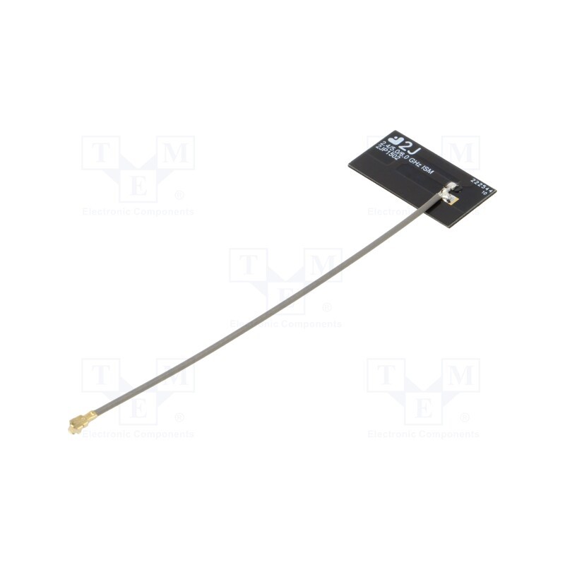 1 pcs x 2J - 2JP1502P-SP-010MC137-UFL_ TRALO - Antenna, Bluetooth,ISM,LoRa,SIGFOX,WiFi,ZigBee, 30x15x1mm, U.FL